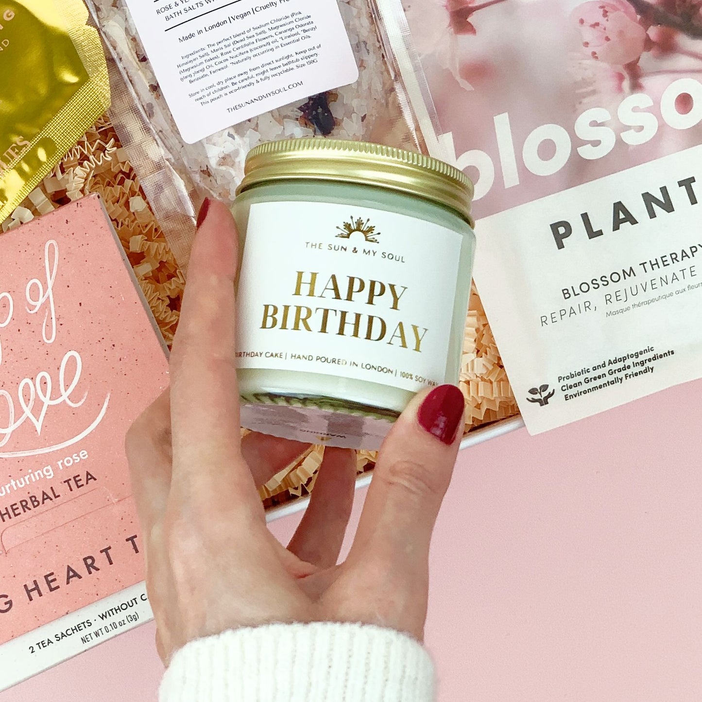 Happy Birthday - Birthday Cake Scented Soy Candle Sweet Vanilla Scent