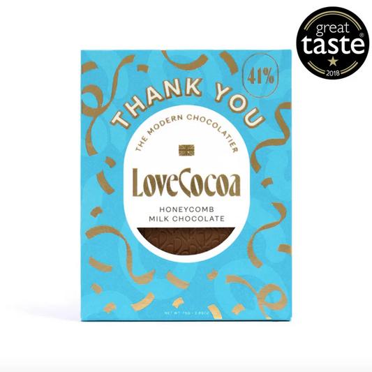 Thank You Honeycomb Milk Chocolate Bar