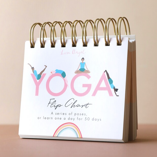 Daily Yoga Poses Flip Chart – 50 Illustrated Poses for Home or Desk Practice