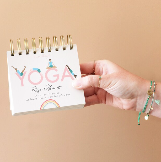 Daily Yoga Poses Flip Chart – 50 Illustrated Poses for Home or Desk Practice