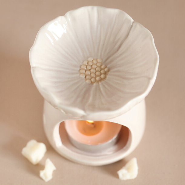 Light Pink Blossom Ceramic Wax Melt Burner