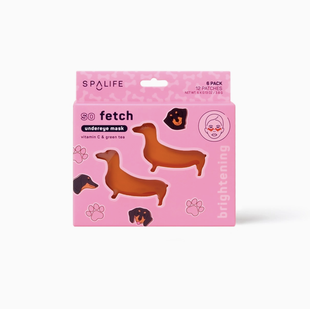 Sausage Dog Brightening Under Eye Mask – Vitamin C, Green Tea & Glycerin (8 Pairs)