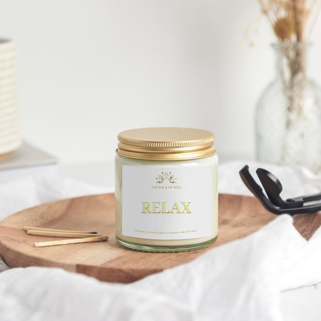 Relax - Lavender Scented Soy Candle Relaxing Scent