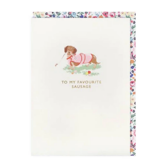 To My Favourite Sausage Greeting Card