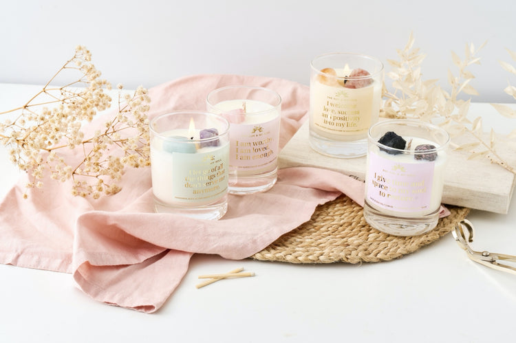 Scented Soy & Crystal Candles