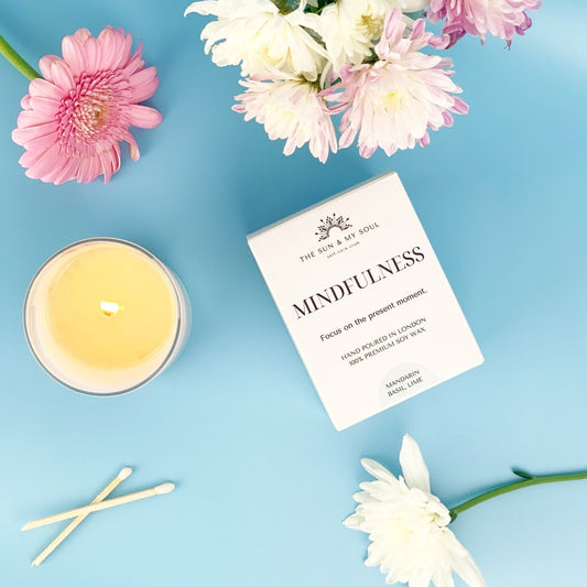 Mindfulness - Mandarin, Basil, Lime Scented Premium Soy Wax Candle
