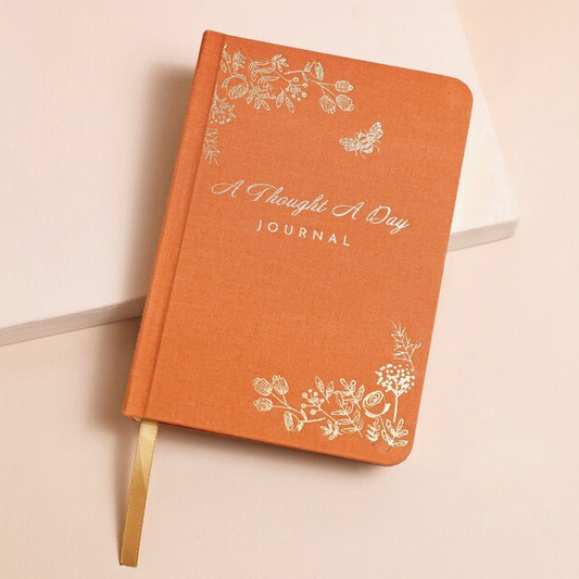 Orange Five-Year Thought a Day Journal - Memory Book