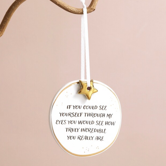 Truly Incredible Ceramic Keepsake Hanging Decoration