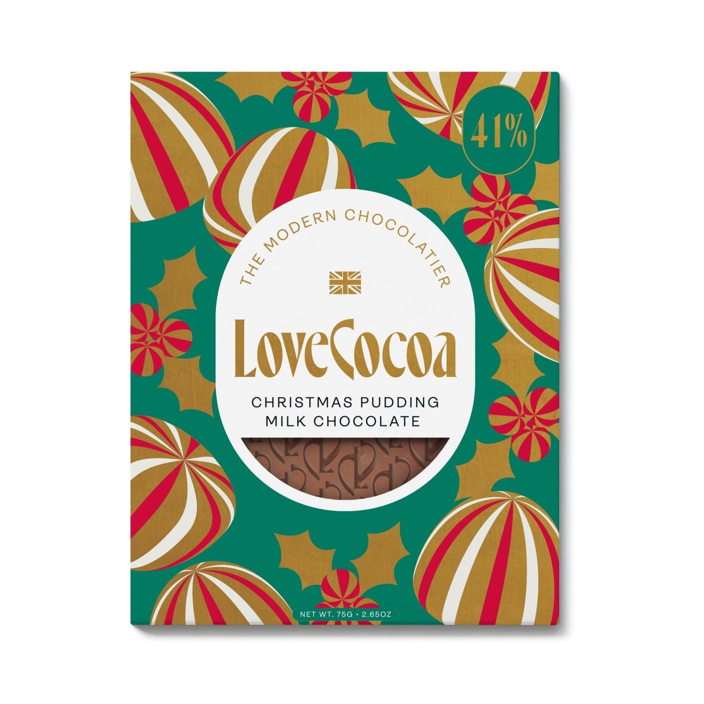 Christmas Pudding Milk Chocolate Bar