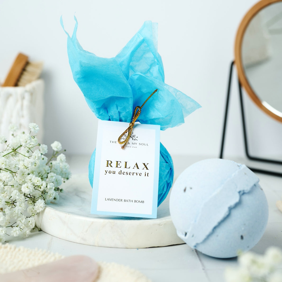 Relax You Deserve It - Relaxing Lavender Bath Bomb