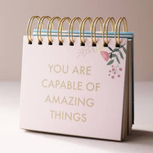 Load image into Gallery viewer, Floral Positivity Flip Chart - Positive Affirmations
