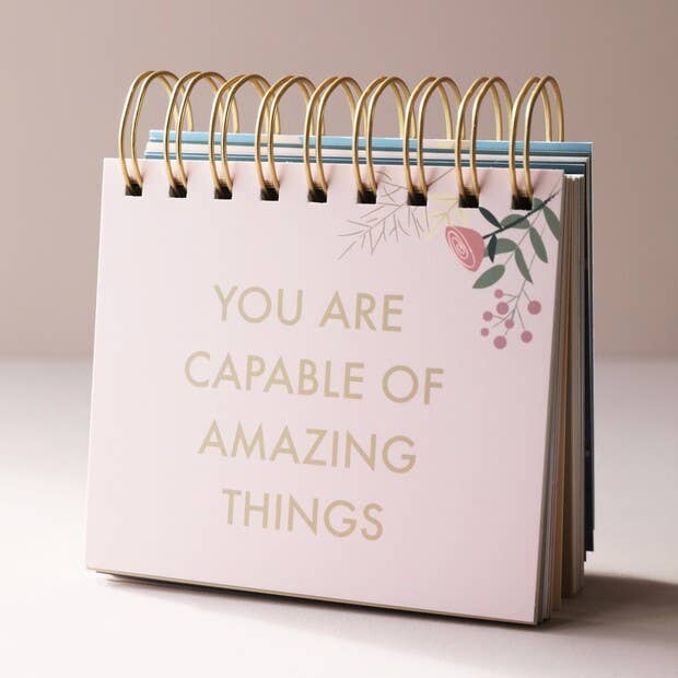 Floral Positivity Flip Chart - Positive Affirmations
