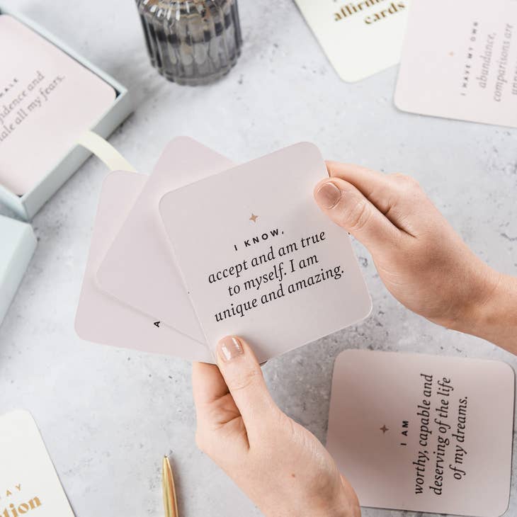 Positive Affirmation Cards - 40 Affirmation Cards in a Box