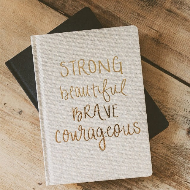 Strong Beautiful Brave Courageous Lined Notebook