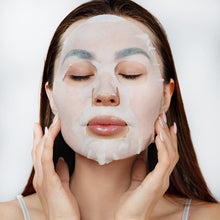 Load image into Gallery viewer, Brightening Collagen Sheet Face Mask Vitamin C vegan cruelty free
