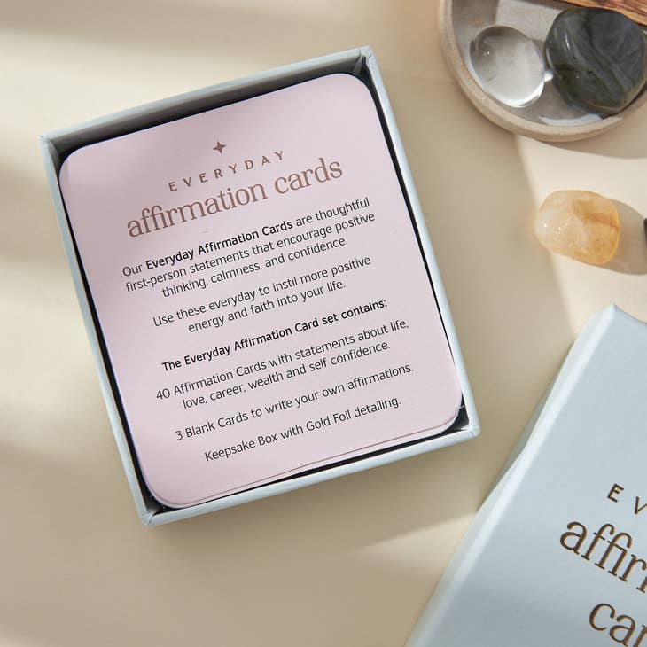 Positive Affirmation Cards - 40 Affirmation Cards in a Box