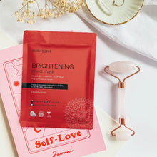 Load image into Gallery viewer, Brightening Collagen Sheet Face Mask Vitamin C vegan cruelty free
