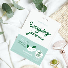 Load image into Gallery viewer, jasmine face sheet mask moisturising vegan biodegradable
