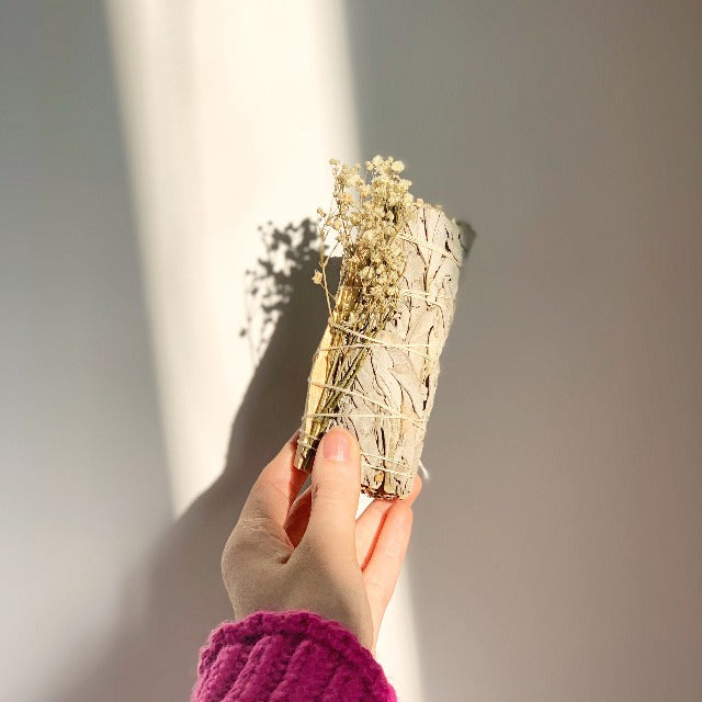 White Sage Smudge Kit with Palo Santo & Wildflowers