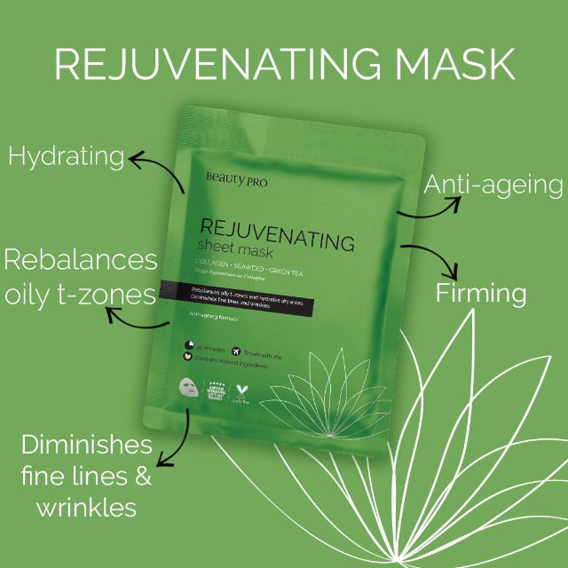 rejuvenating collagen sheet face mask