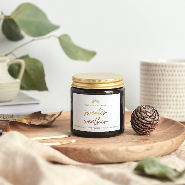 Sweater Weather - Cinnamon Vanilla Soy christmas Candle