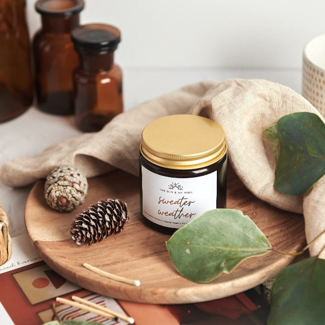 Sweater Weather - Cinnamon Vanilla Soy christmas Candle