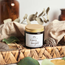Load image into Gallery viewer, Merry and Bright - Clove Orange Soy Candle Christmas candle
